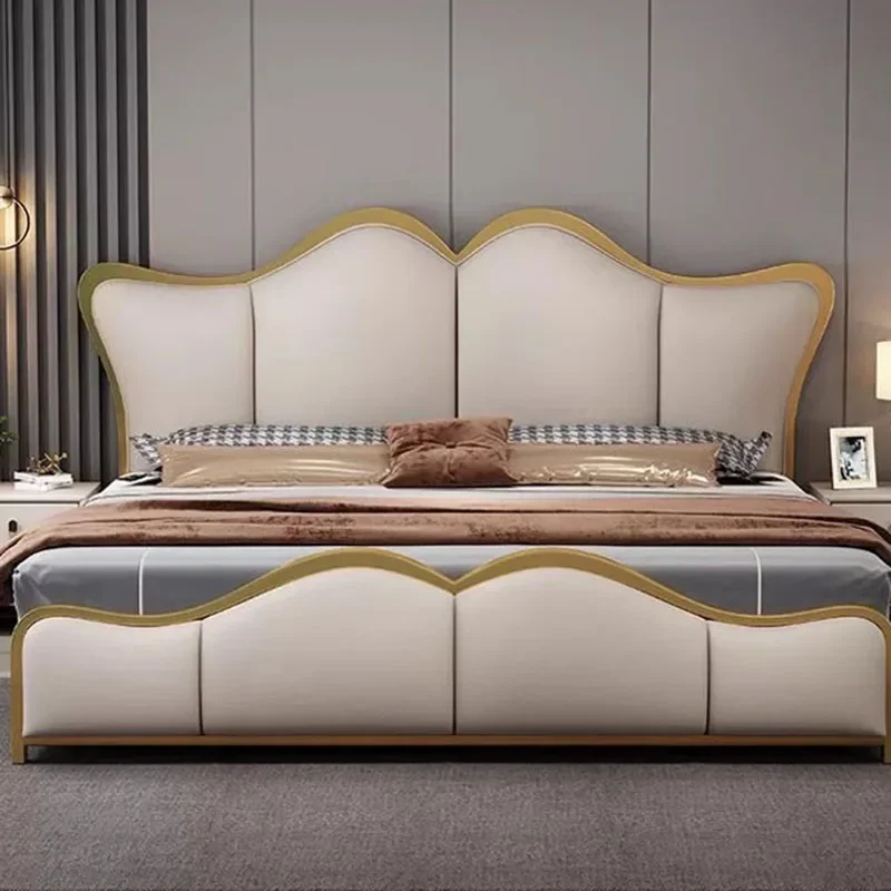 

Royal Luxury Kids Double Bed Metal High End Twin Frame Double Bed Headboard Girl Letti Matrimoniali Furniture For Bedroom