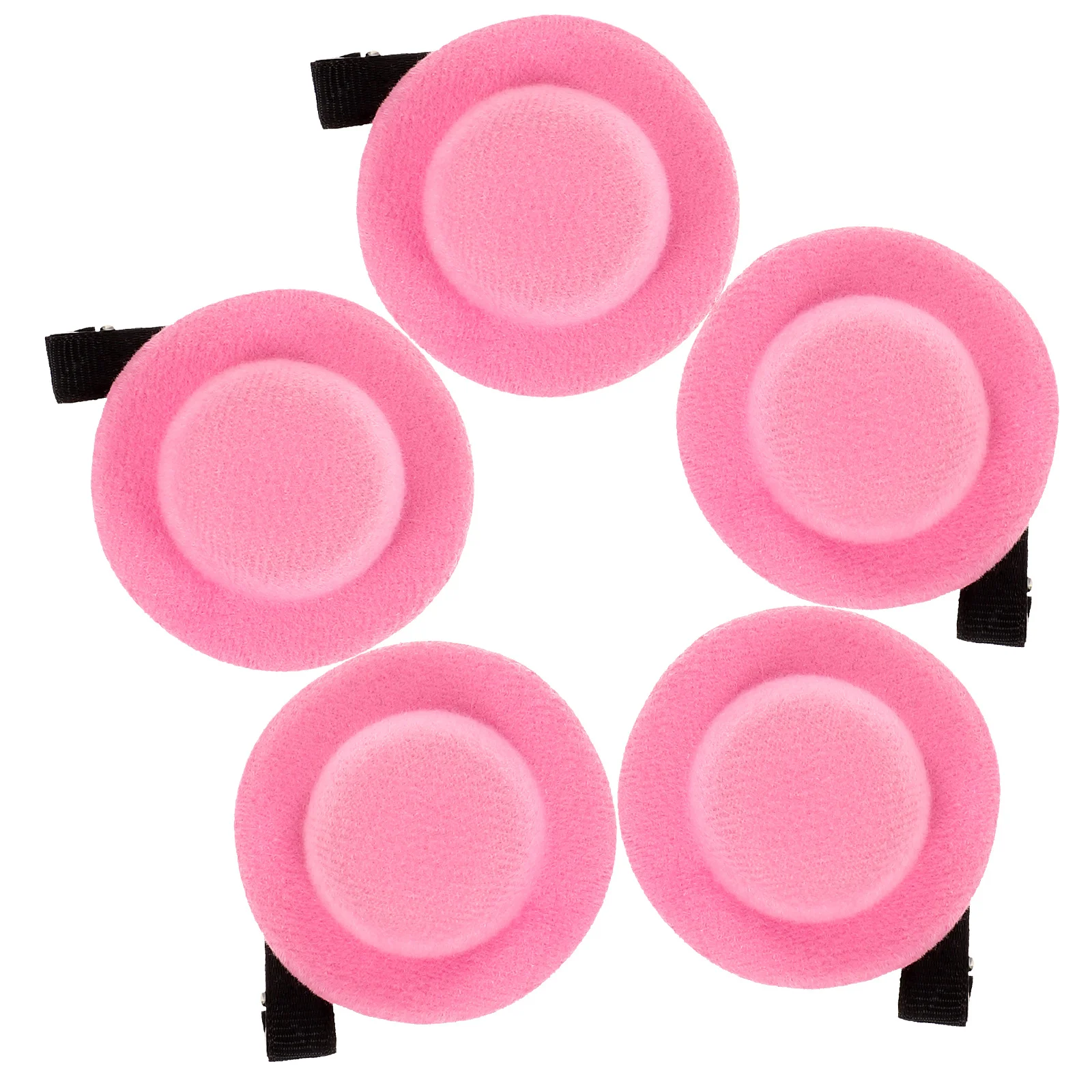 

5Pcs Mini Hat Hair Clips Cute Tiny Decorative Clips for Girls Birthday Party Holiday Hairstyle Accessories Mini Hat Hair Clip