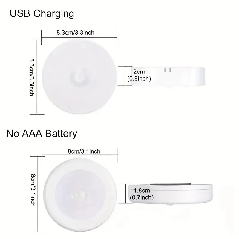 1 шт. ночник с датчиком движения-беспроводная светодиодная лампа-детектор для спальни, лестницы, шкафа и декора комнаты-