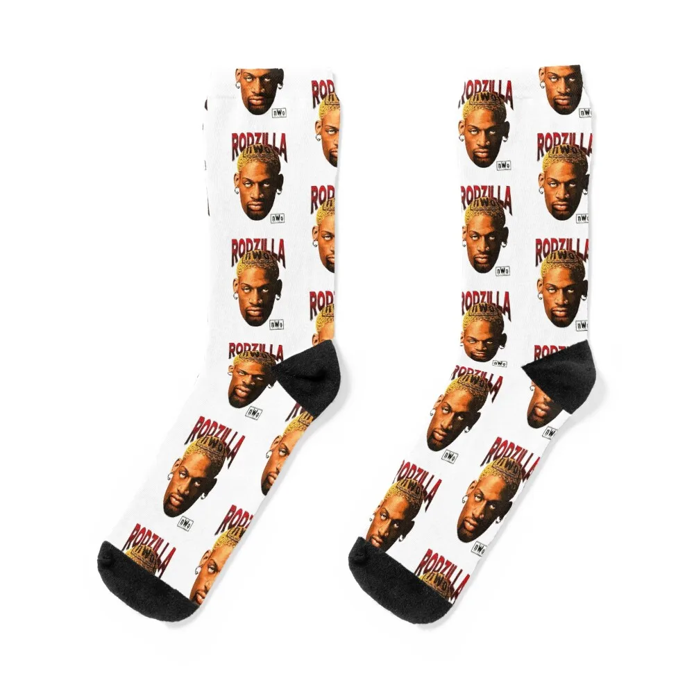 90s Rodzilla Socks with print short Crossfit floor Male Socks Women's
