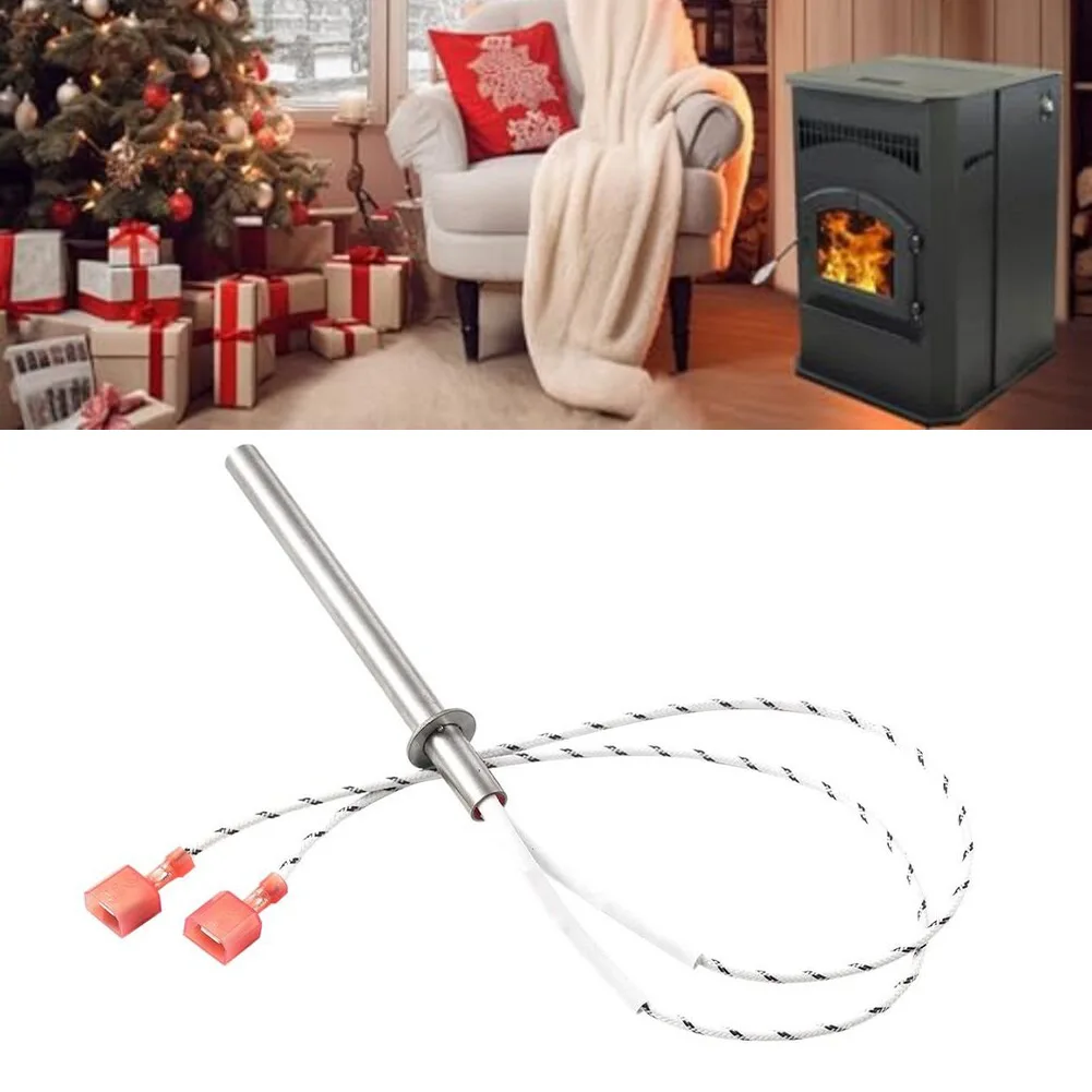 

Cartridge 4.9in SRV7000-660 Igniter Pellet Stove Repair 300W Power Rating Cartridge Total Length 4.9in Heating Section 3.9in