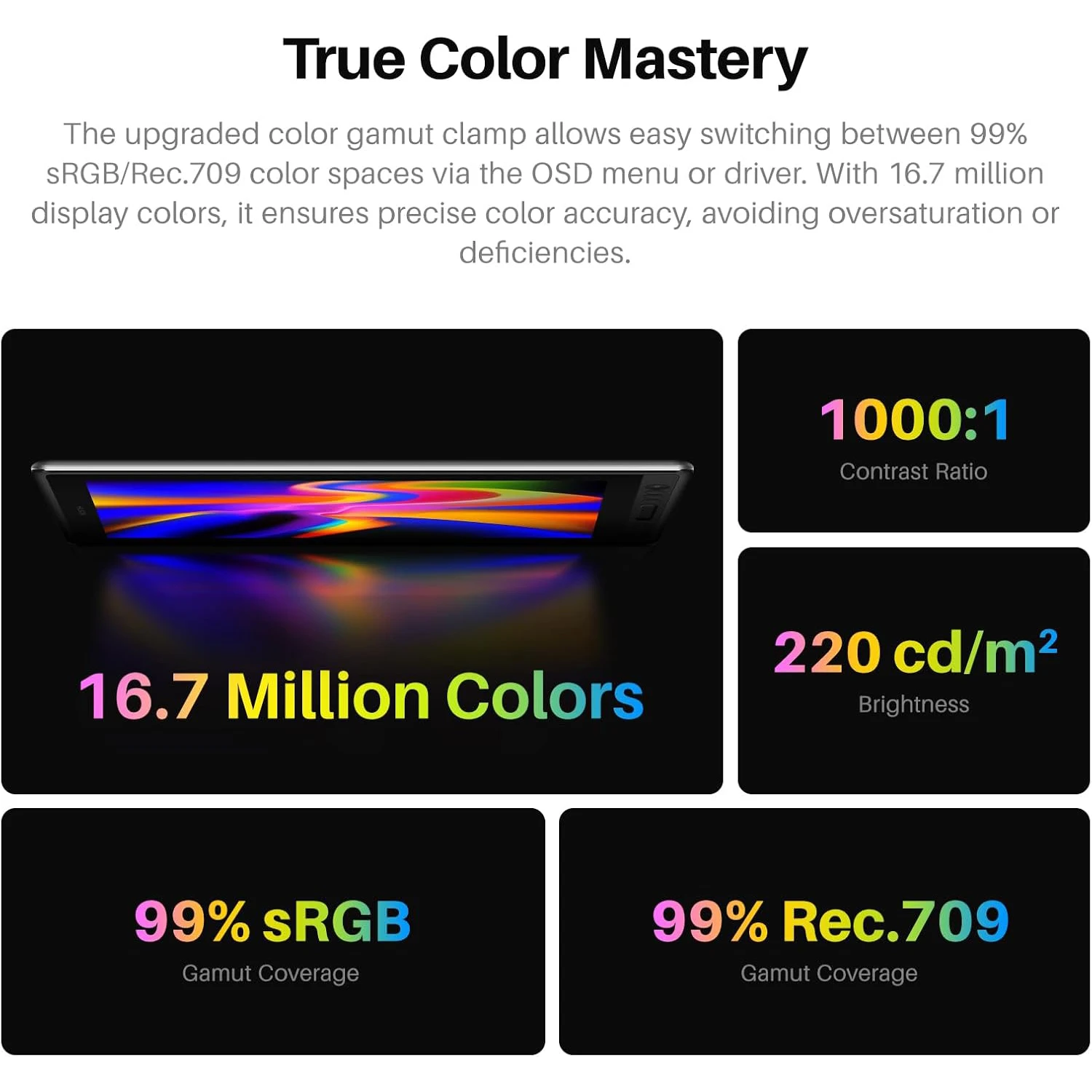 تابلت رسم الرسومات HUION Kamvas Pro 16 V2 مع شاشة 16K مستويات PenTech 4.0 قلم قماش زجاجي 2.0، 99% sRGB 99%Rec.70 لون #3