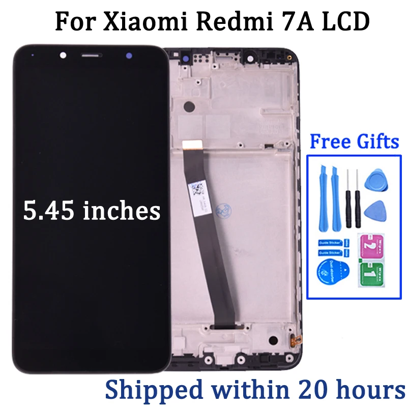 

For Xiaomi Redmi 7A MZB7995IN M1903C3EG LCD Display Touch Screen Digitizer Panel Replacement Parts with frame