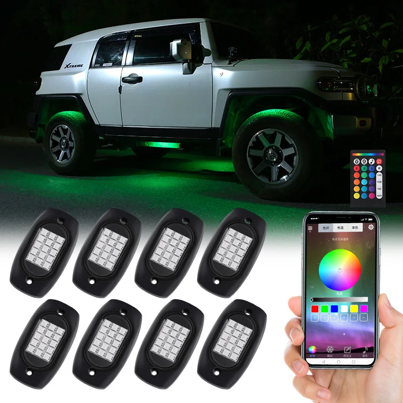 Car Chassis Light RGB Symphony Atmosphere  APP  Music Rhythm  Car Atmosphere Decorative Light