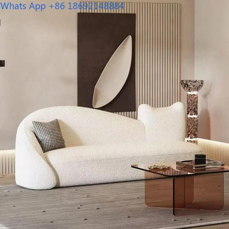 Modern minimalist Nordic creative shaped luxury cloud living room fabric sofa