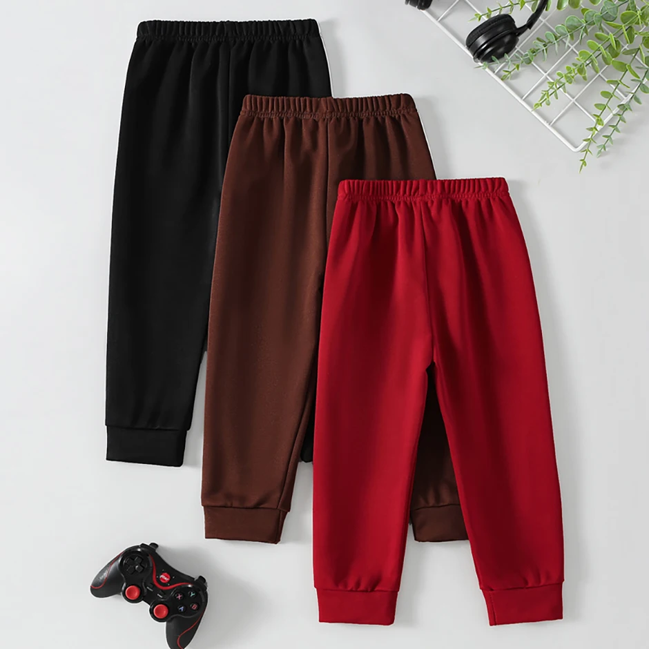 1/3 Stück Sommer und Herbst Kinder neue Looped Jogginghose Jungen Casual Sport Color Blocked Hosen Mädchen hübsche Harun Hosen – Detail 4