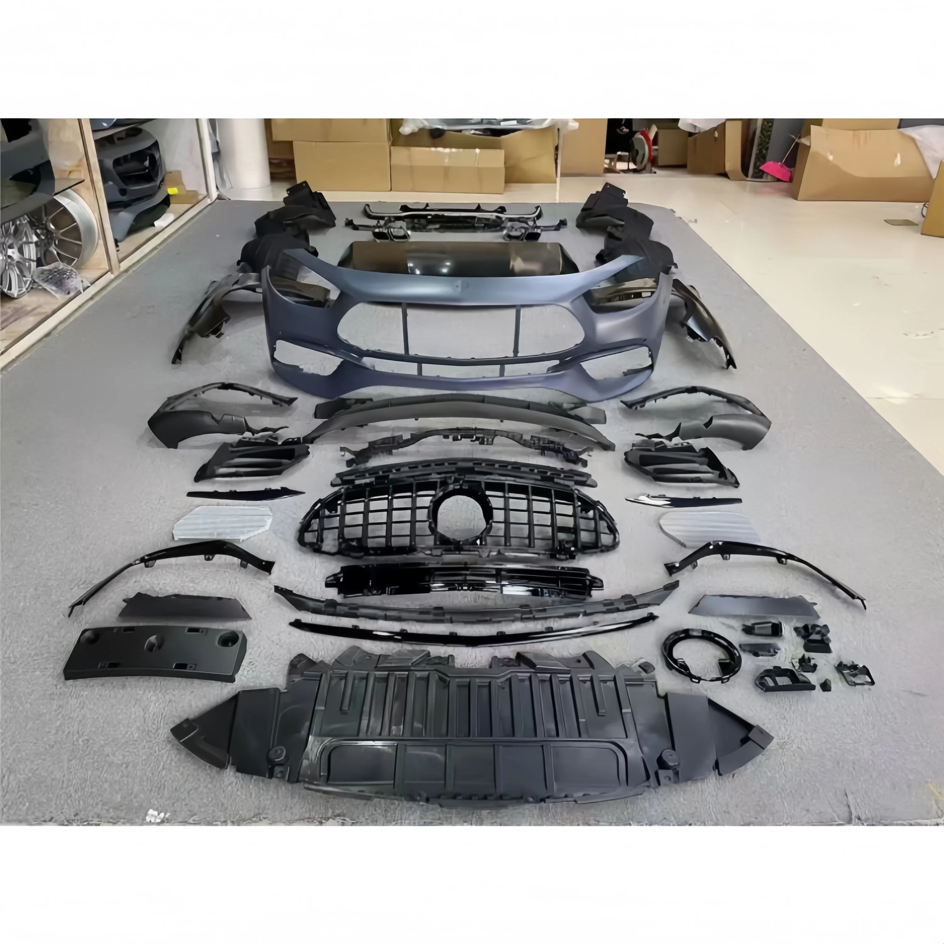 Suitable for W213 Mercedess E-Class E260 300L modified E63s AMGs wide body large surround front bumper fender