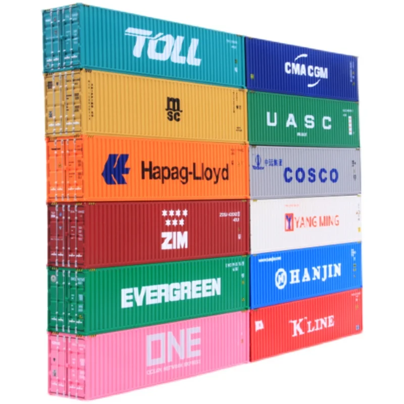 HO مقياس 1:87 40FT مصغرة حاوية الشحن قطار السكك الحديدية الحاويات نموذج هواية ABS صندوق البضائع لجمع الحرفية هدية 1 قطعة #4