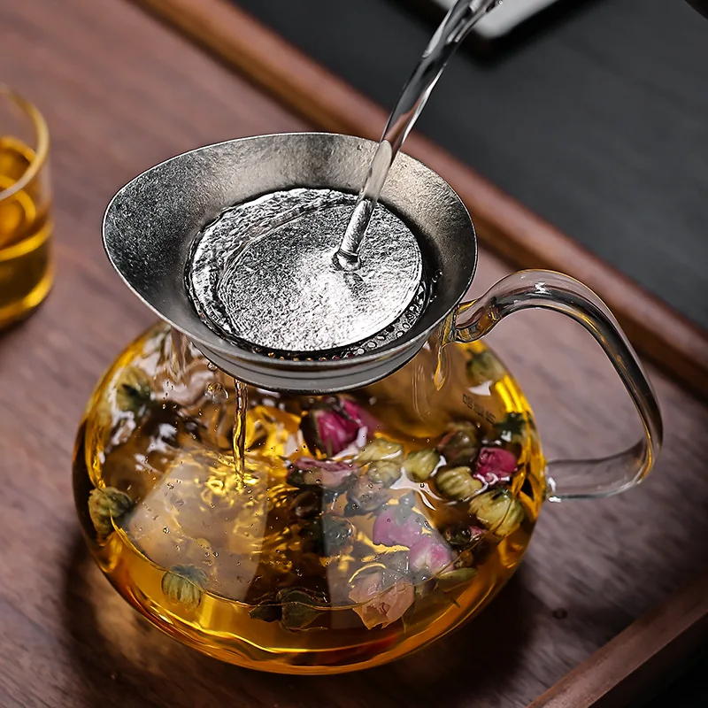 JUSTINLAU 600ml Heat-resistant Glass Teapot with Titanium Tea Strainer & Handle for Electric Ceramic Stove Home Gongfu Tea Set - view 2