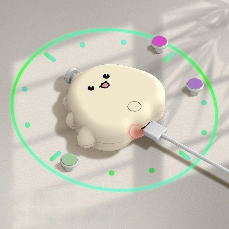 かわいい恐竜電動ネイルグラインダー、赤ちゃん用電動マニキュアリムーバー、アンチスクラッチ、ポータブル爪切り、爪トリミング