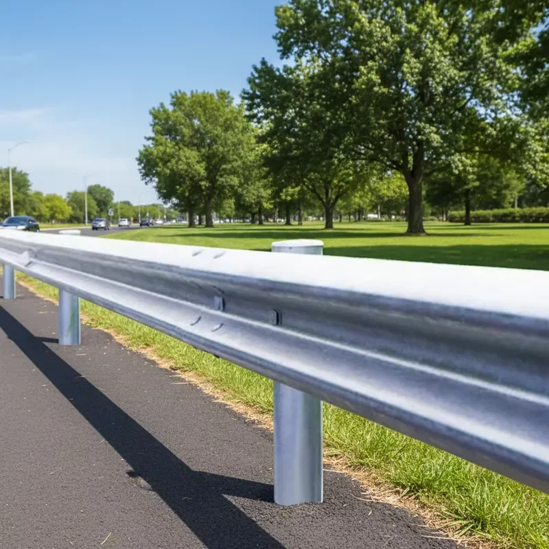 Durable Hot-Dip Galvanized Steel Guardrail Roadway Safety Beam for Highway Crash Barrier Protection
