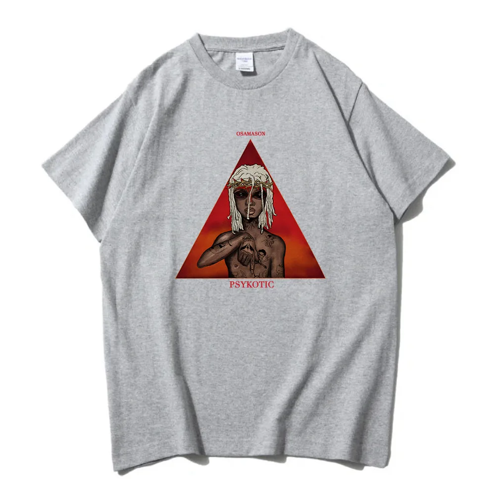 OsamaSon Psykotic Tshirts Album Graphic Printing Tees Short Sleeve Cotton Men/Women T-shirt Unisex Streetwear Fashion Male Shirt