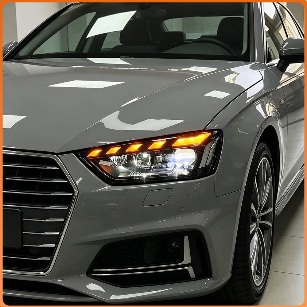 High Quality LED Projector Lens Upgrade Auto Headlights Assembly Car Front Lamps Tools Accessories For Audi A4 B8.5 2013-2016 - view 4