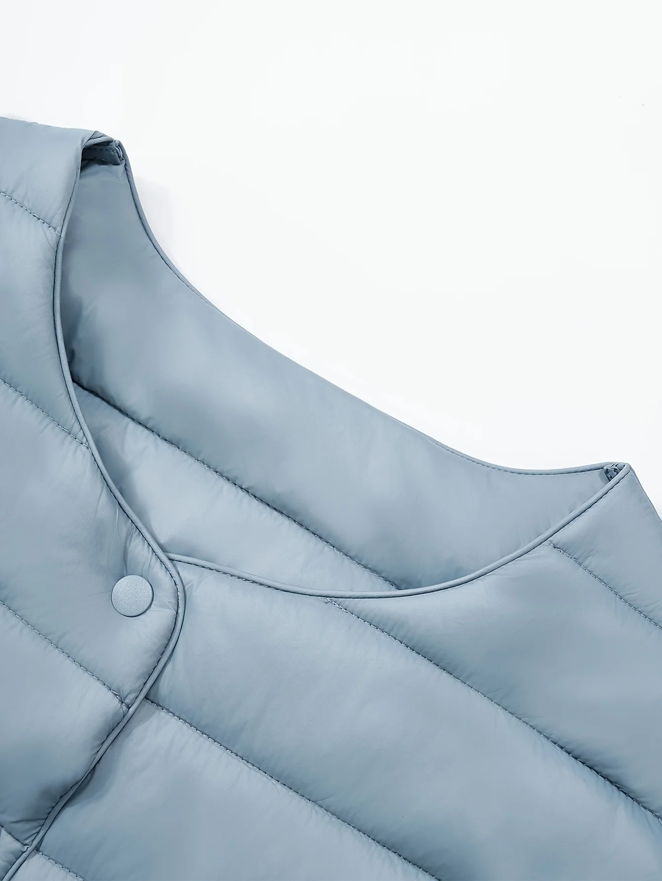 우아한 특별한 패션 가을과 겨울 단색 우아한 다운 베스트 라이트 다운 재킷