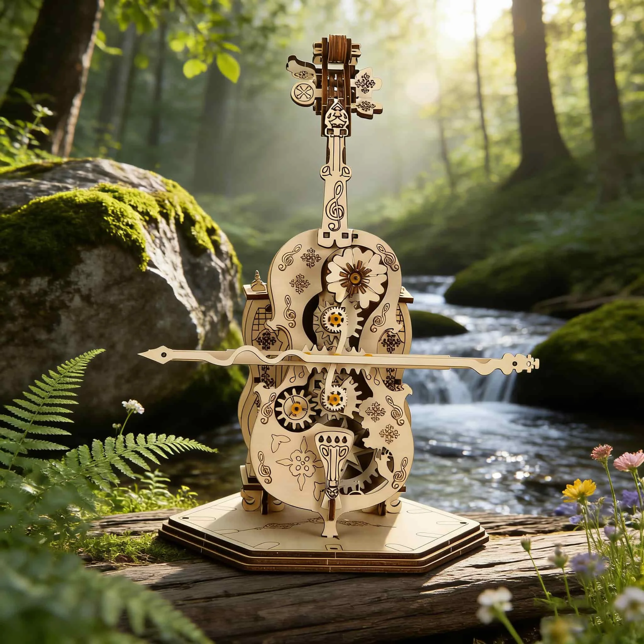 

Деревянная 3D-модель-головоломка «Виолончель»: идеальный подарок на Хэллоуин, Рождество и дни рождения