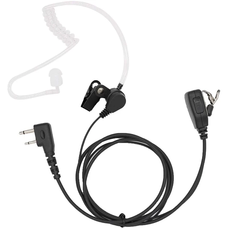 RISENKE Earpiece untuk ICOM IC-F1100DS IC-F24S IC-F14 IC-F11 IC-F21 IC-F4011 IC-F3011 IC-F3013 IC-F3GT, tabung Headset, Walkie Talkie