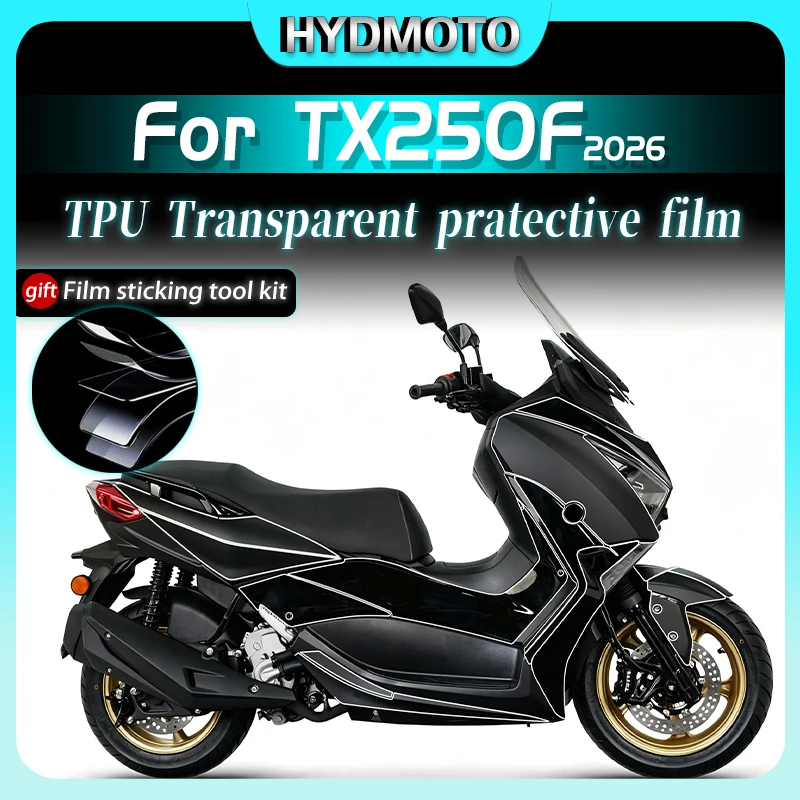 For Tianying TX250F 2026 Complete Set Of Invisible Car Cover Film Transparent Fuel Tank Sticker Modification Accessories