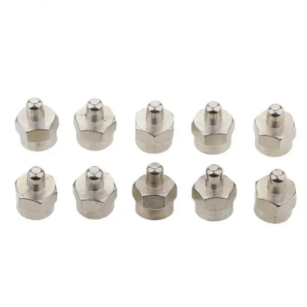 Silver Male Terminator F Type Connector Coaxial End Caps RF Port Splitter Cable Adapter for TV Antenna