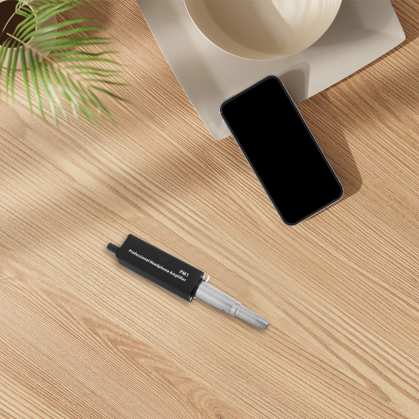 1セットのポータブルシングルチャンネルヘッドフォンアンプコンバーター、音楽鑑賞、録音、ライブ用の音質向上