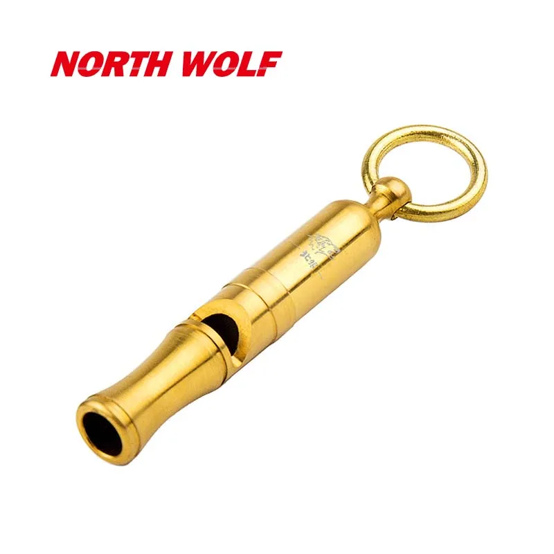 2021 New Fashion Treble Whistle Titanium Alloy PVD Gloden Outdoor Survival Whistle