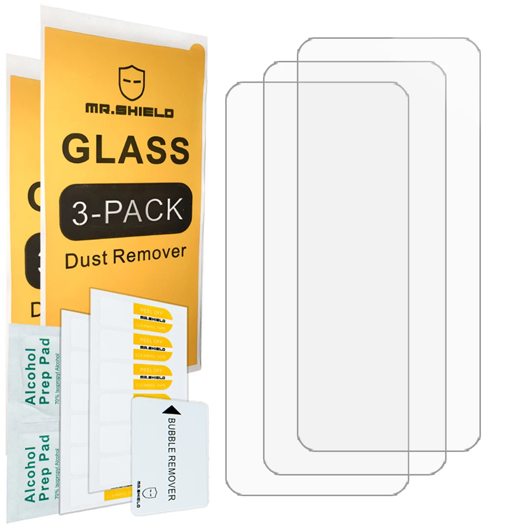 Mr.Shield [3-Pack] Designed For Asus Zenfone 9 [Tempered Glass] [Japan Glass with 9H Hardness] Screen Protector