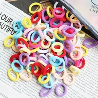 Colorful Basic  Hair Ties Scrunchie Rubber Band Ponytail Hold Fashion Hair Accessories For Girls 2