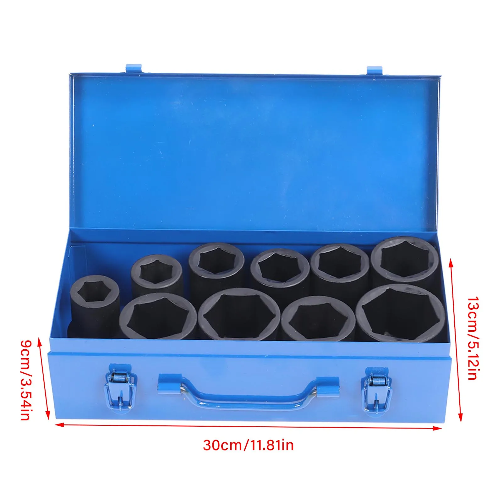 1in Drive Master  Socket Set Set 1in Drive   Socket Heavy Duty  Socket Set with Iron Storage Box