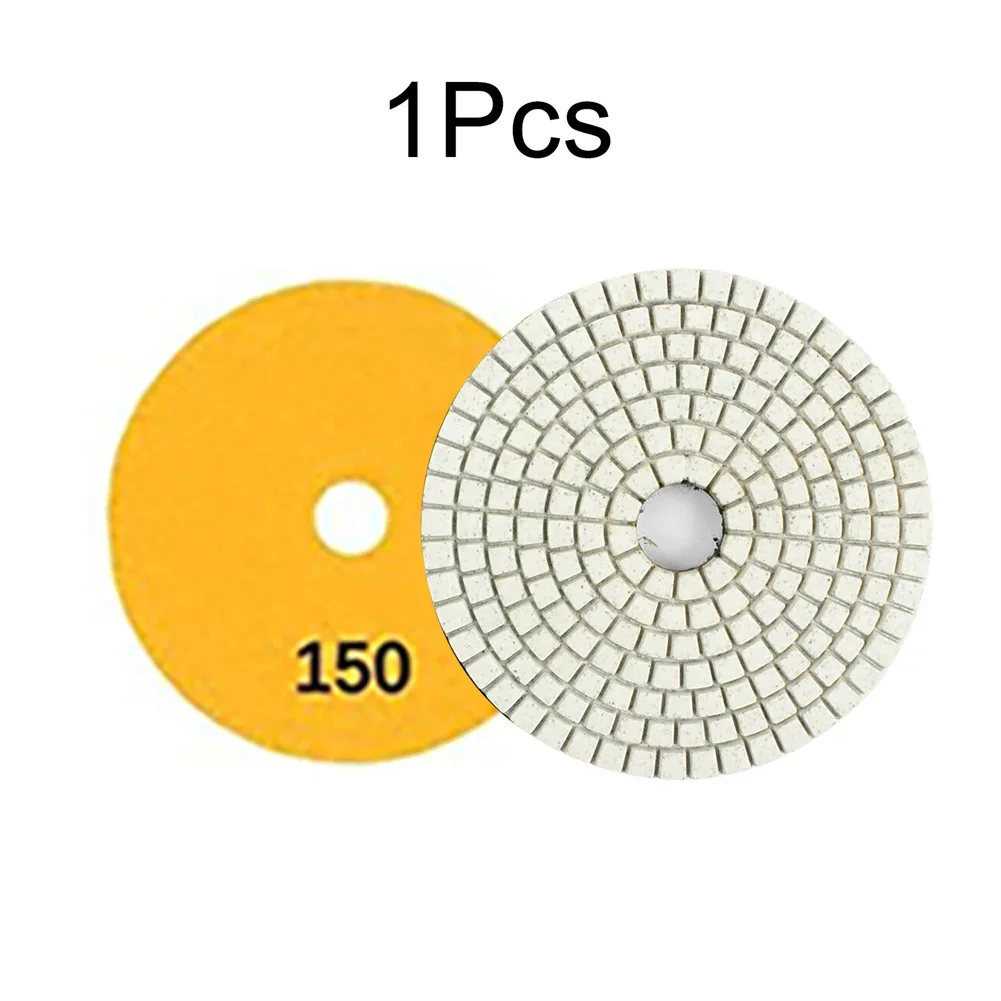 4-Zoll-Diamant-Polierpad-Set, nass/trocken, zum Polieren von Granit, Stein, Beton, Marmor. Verwenden Sie Schleifscheiben-Set für Elektrowerkzeuge