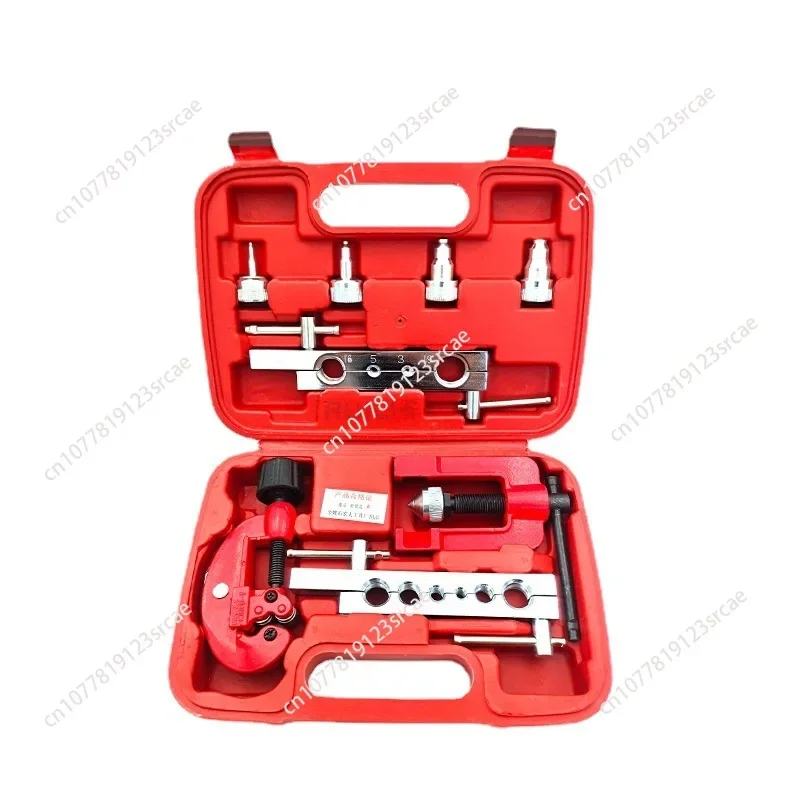 8Pcs/Set 3-19mm Pipe Cutting Tool Kit Copper Brake Oil Pipe Repair Double Flaring Mold Refrigeration Tool Cutting Flaring Tool