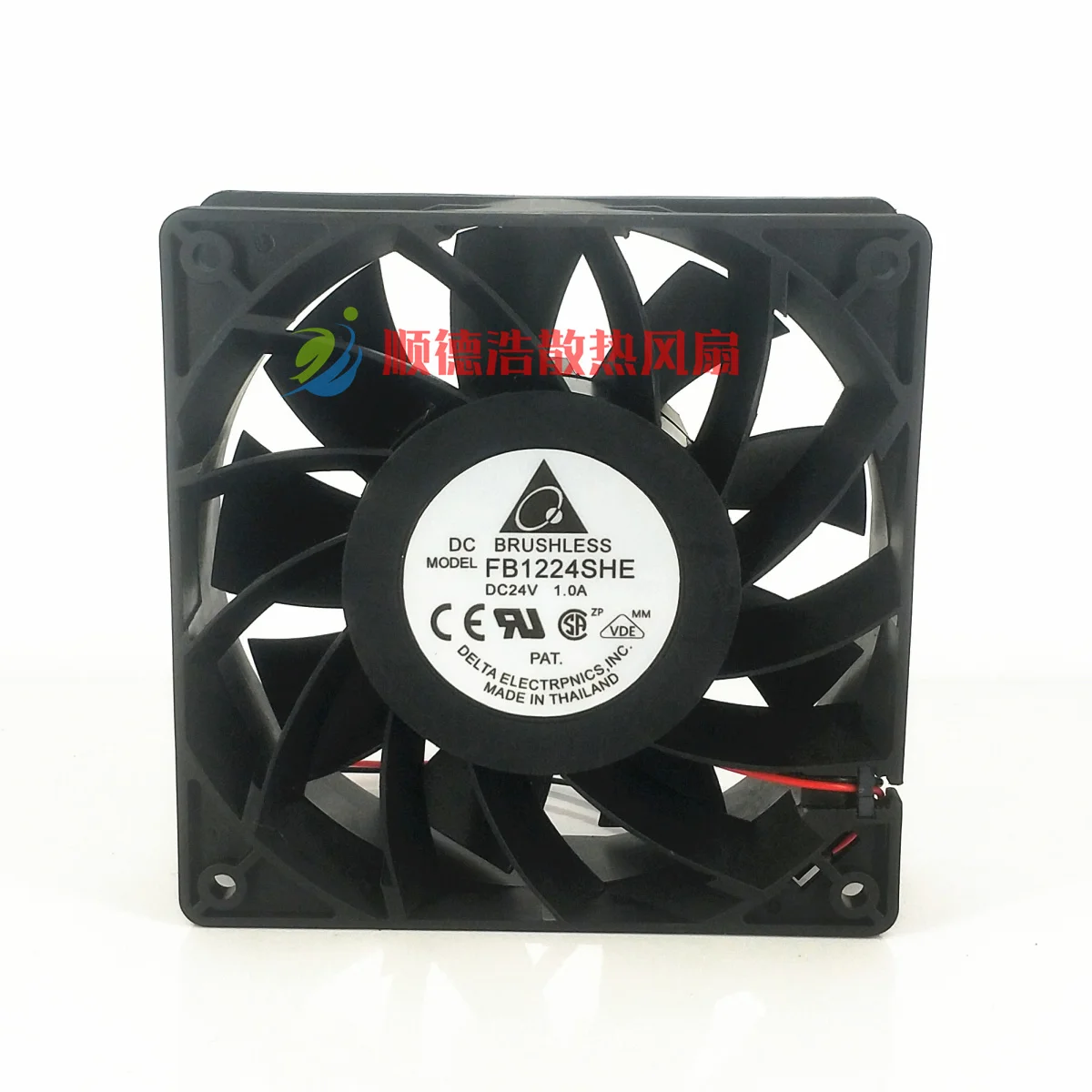 

Delta Electronics FB1224SHE DC 24V 1.0A 120x120x38mm 2-Wire Server Cooling Fan