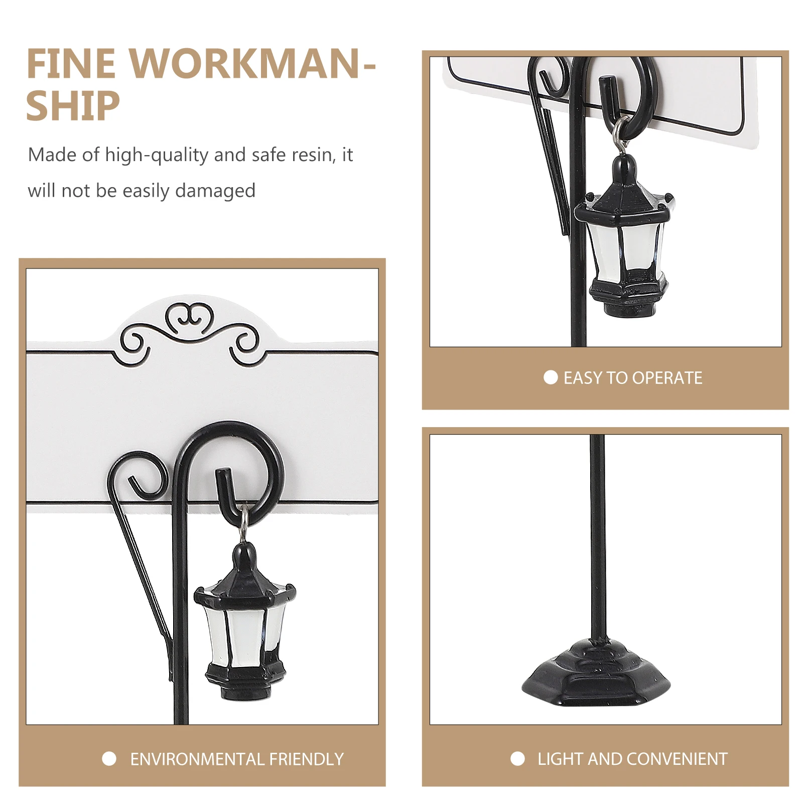 2Pcs Resin Table Card Holders Wedding Supplies Party Table Number Clip Clamp Menu Place Cards Holder Stable Base