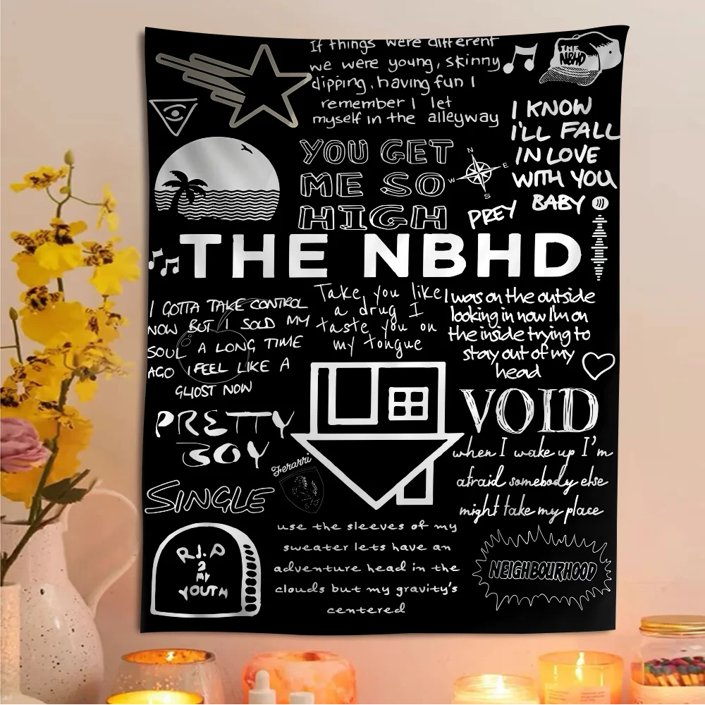 The N-Neighbourhood Band Hanging Bohemian Tapestry Japanese Wall Tapestry Anime Kawaii Room Decor