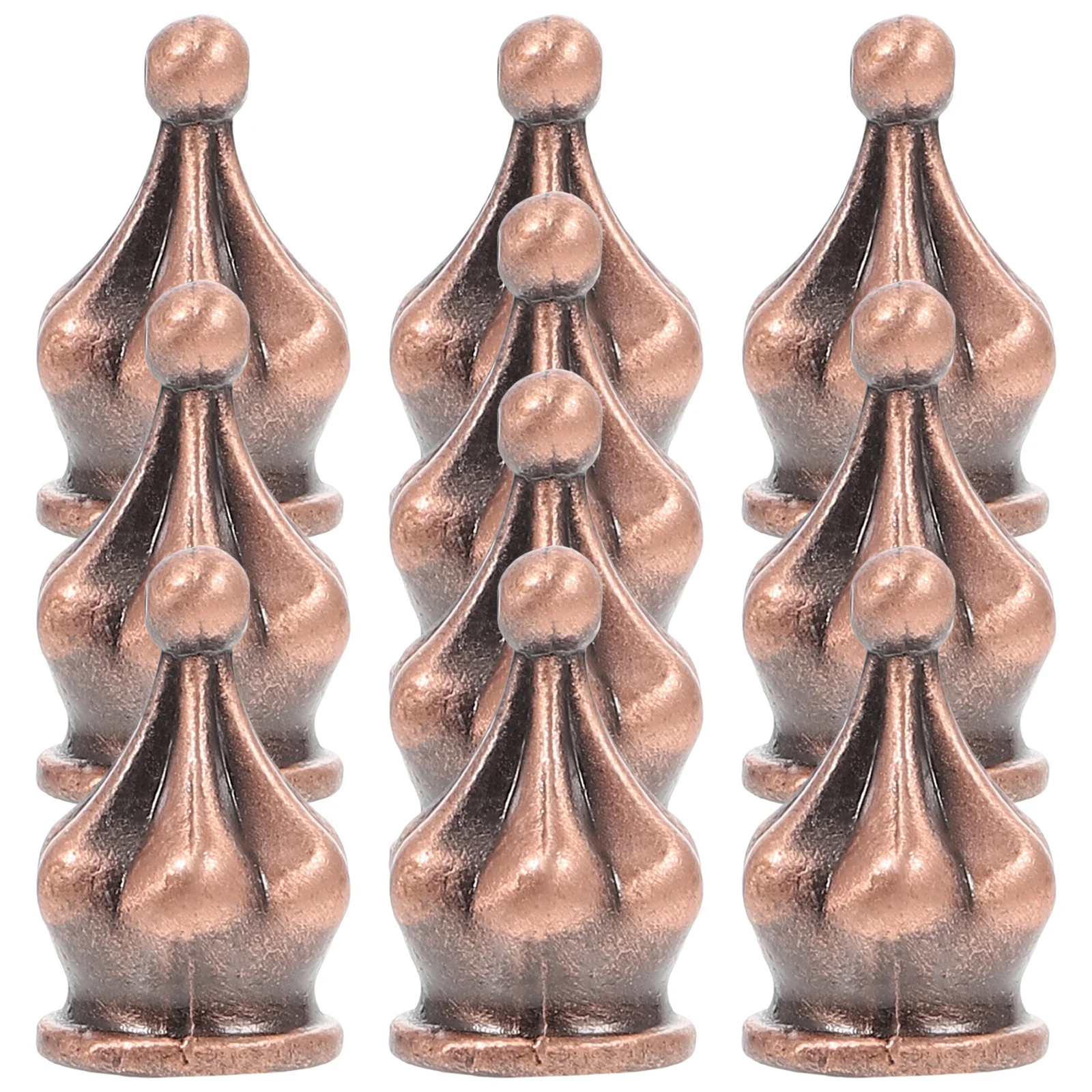 

10Pcs Chic Light Knob Decor Lamp Finial Caps Tapped for Desk Table Floor Lamp Shade Holder Accessories Light Screw Caps