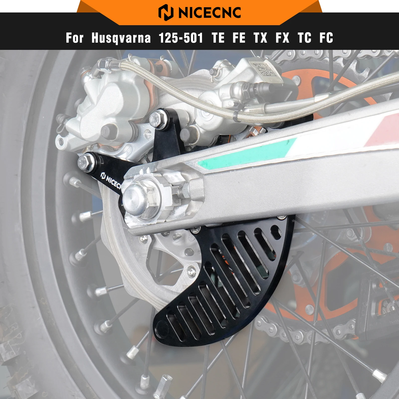 NICECNC For Husqvarna TE 300 TE 250 FE 450 FE 501 2014-2025 Stunt Hand Brake Caliper Bracket For GasGas EC 300 EC 250 2021-2025