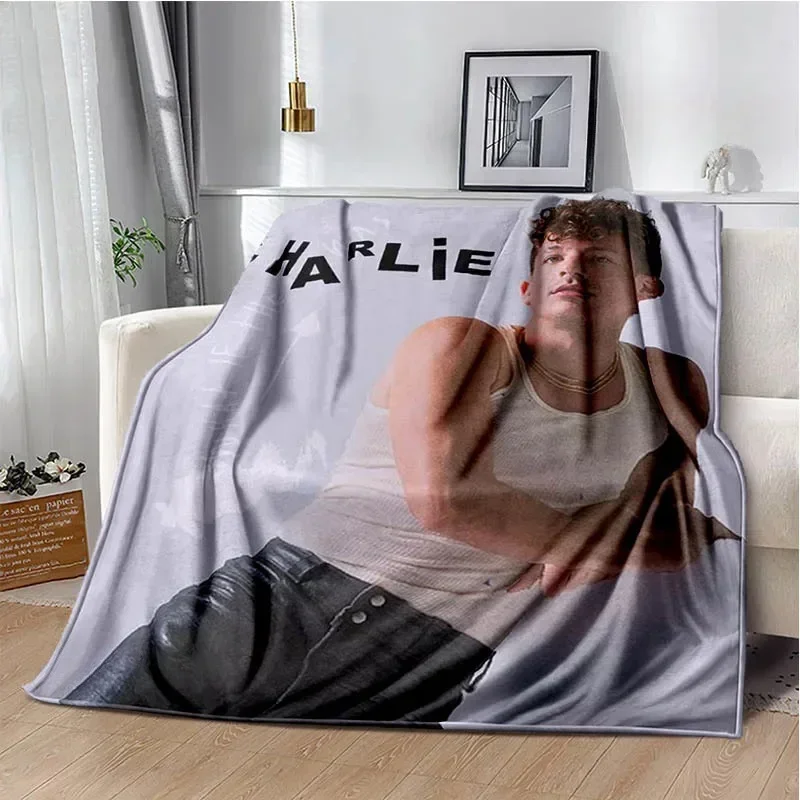 2026 Pop Singer C-Charlie Puth Printed Blankets Fashion Warm Blanket Soft And Comfortable Blanket Home Travel Blanket Birthday G