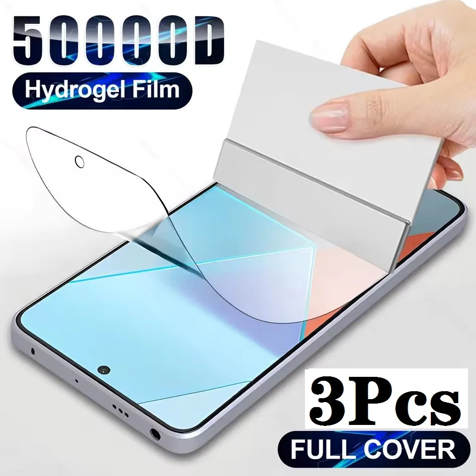 3 Stück Hydrogelfolie für Xiaomi 14T 14 Civi 15 15S Pro Displayschutzfolie
