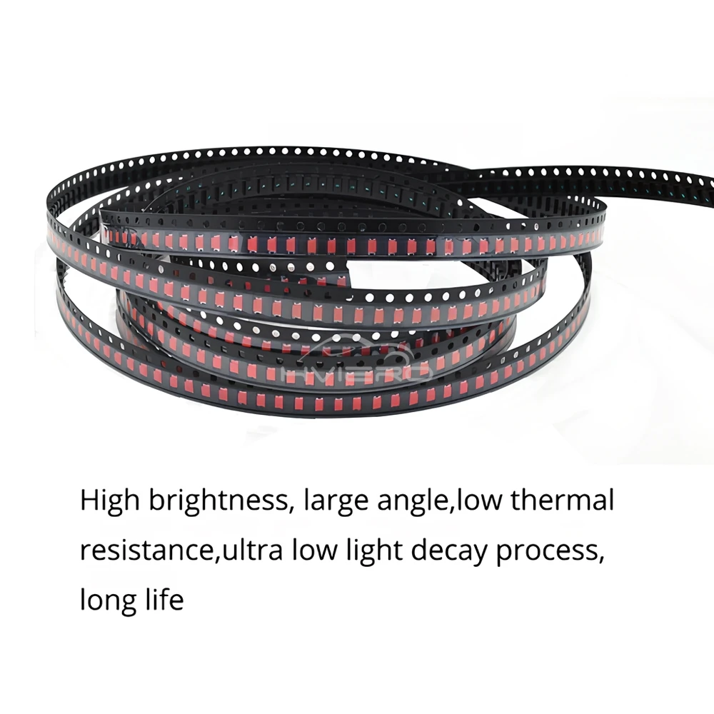 100pcs 1206 SMD SMT Lamp Super Bright Chip Light Bead LED Emitting Bulbs Diodes Module Decoration Garden Ceiling Atmosphere Neon