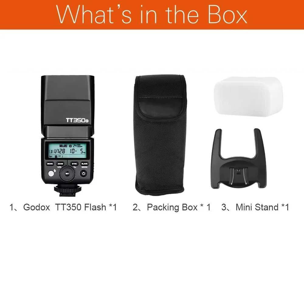 Godox TT350 Mini Speedlite for Canon Nikon Sony
