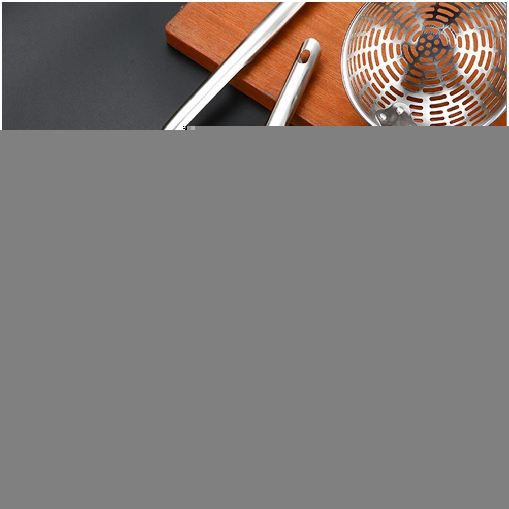 

Stainless Steel Noodle Scoop Large Capacity Kitchen Colander Ladle Slotted Spoon Hand Strainer Pasta Drainer Metal Strainer