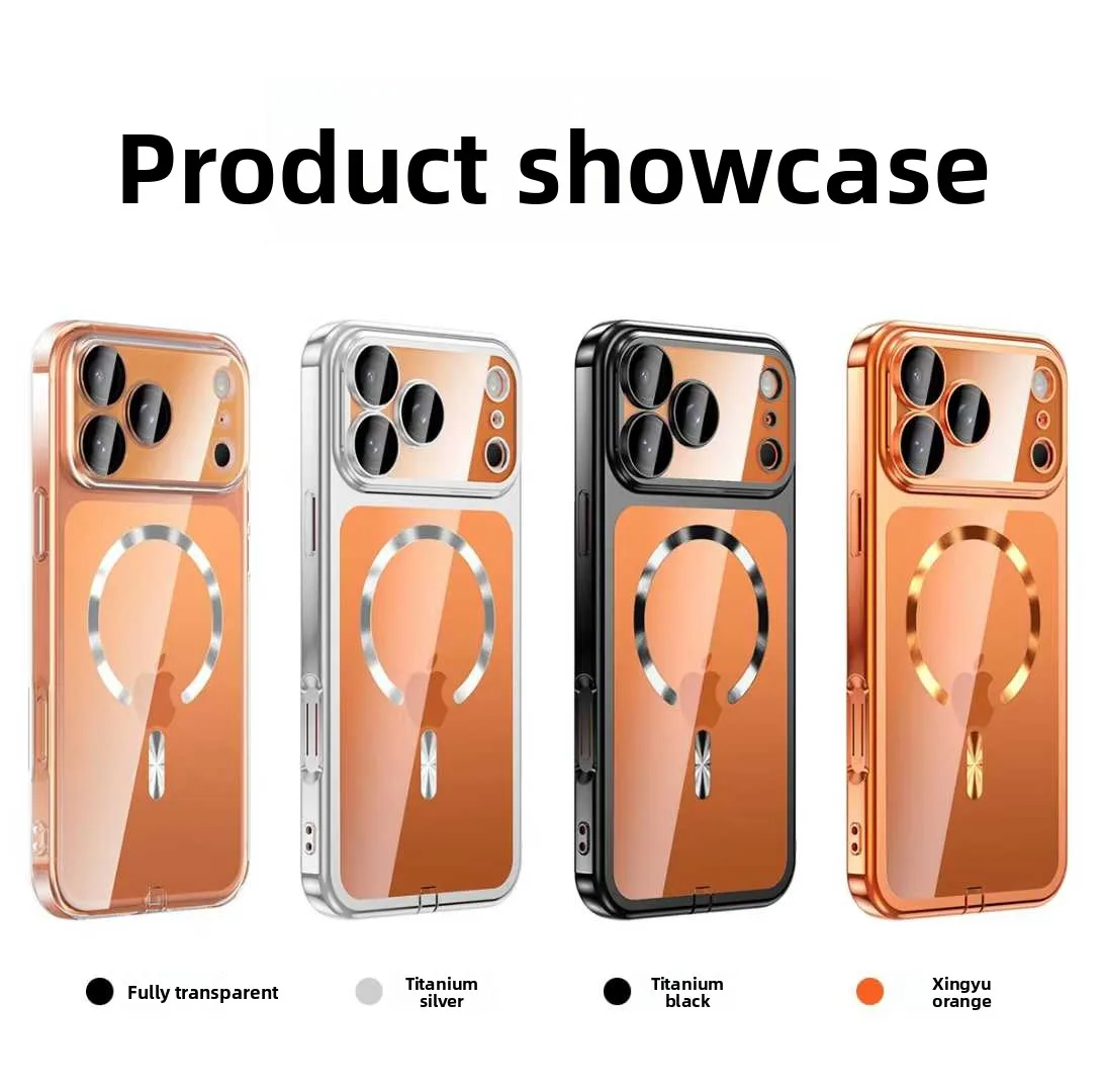 Original Transparente Überzug Rand AI Smart Control Kamera Taste Fall Für IPhone 17 Pro Max Air 16 15 Magnetische Len Schützen abdeckung