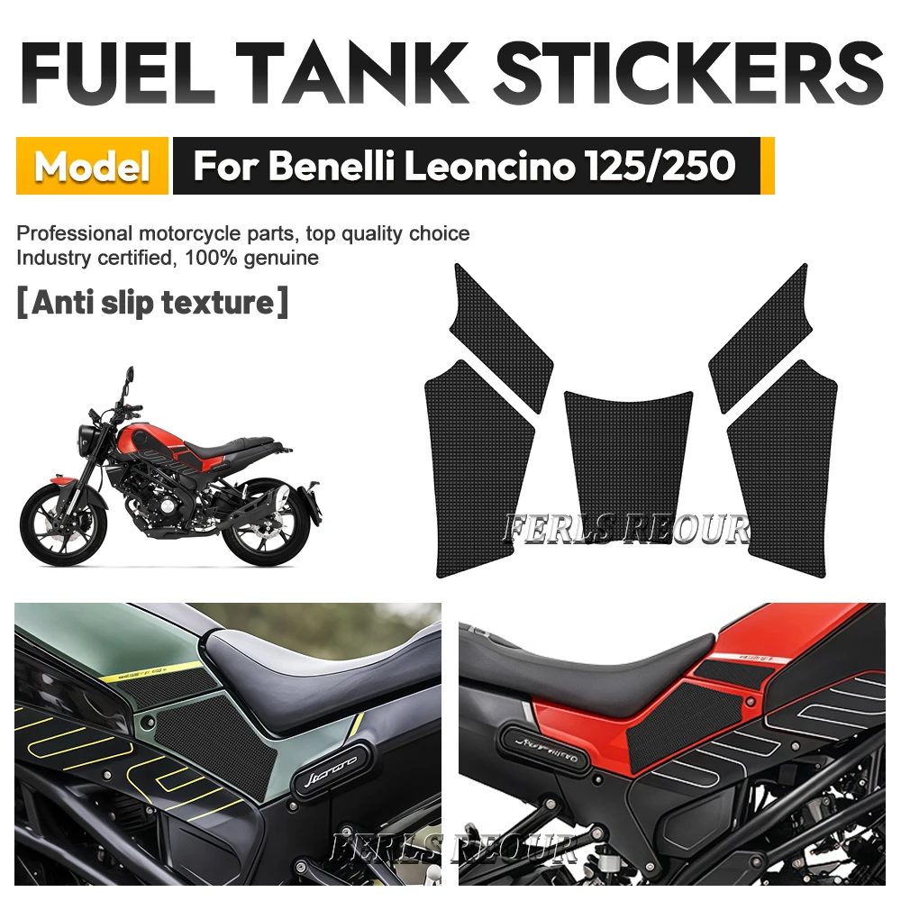 Motorcycle Fuel Tank Stickers Moto Anti Scratch Direct Fit UV Resistant For Benelli Leoncino 125/250 2022-2026