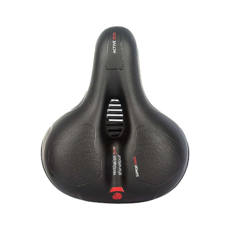 AliExpress abay Hollow Breathable Bicycle Saddle Men Women MTB Road Bike Saddle Shock Absorbing Comfortable Big Butt Bike Seat Safety Warning