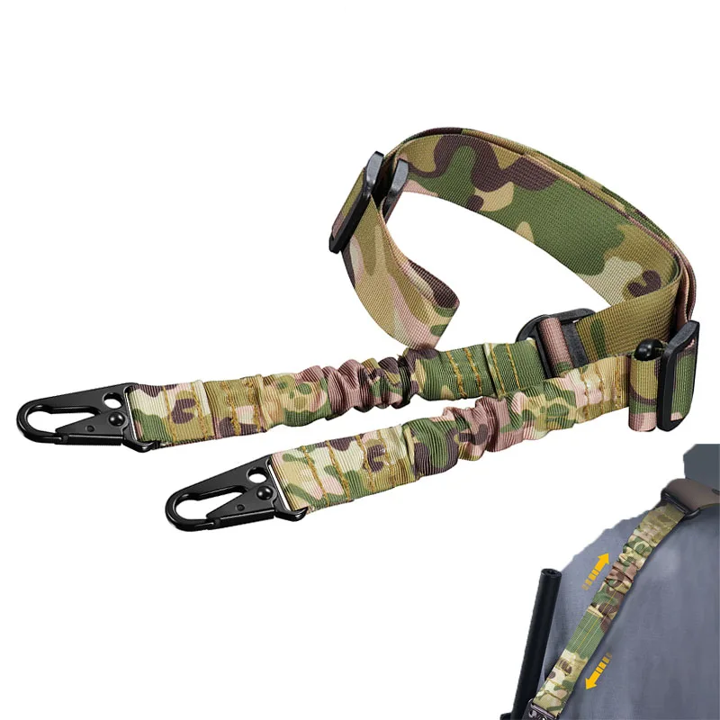 

For Rifle Sling Two Point Sling Adjustable Length Gun Sling Rifle with 2 Pack Sling Swivel