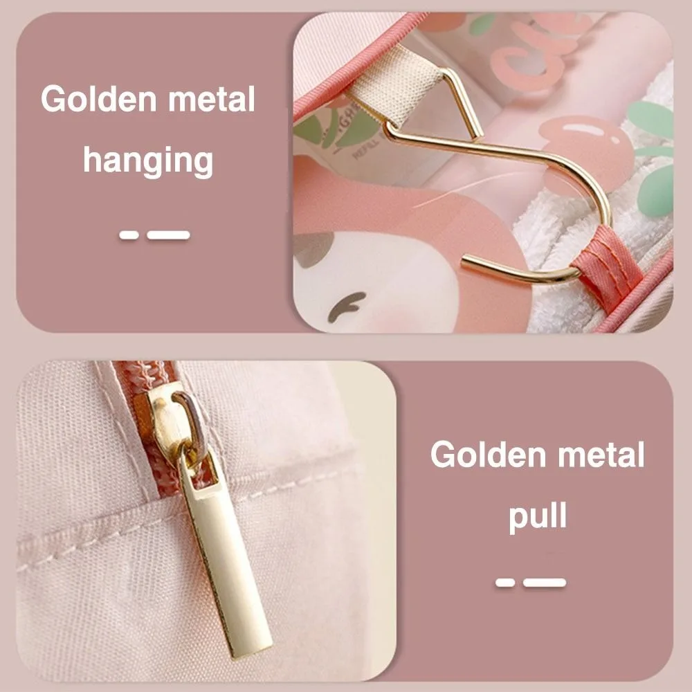 Waterproof Toiletry Washbag Large Capacity Dry Wet Separation Cosmetic Storage Bag Portable Hanging Travel Makeup Case