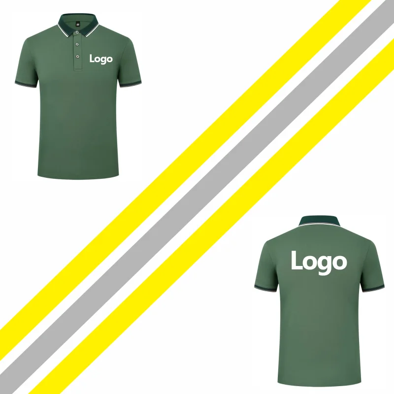 ELIKE New Polo Shirt Custom Logo Causal Embroidery Personal Company Brand Print Men And Women Clothing 11 Colors Summer Tops S-4