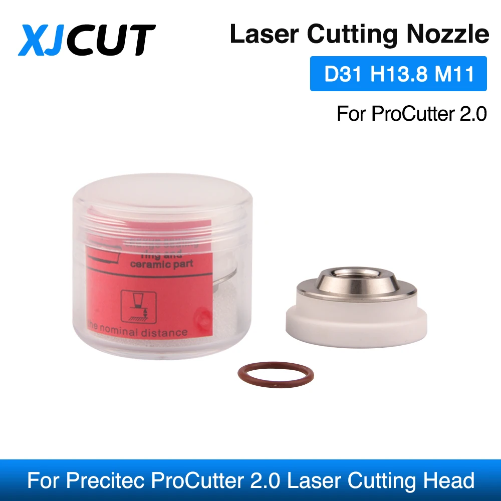 XJCUT Precitec Laser Ceramic Nozzle Holder Dia.31mm Thread M11 KT XB P0595-94097 for Precitec ProCutter 2.0 Laser Cutting Head