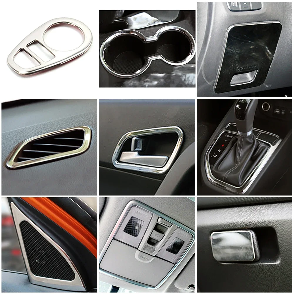 Dla Hyundai Creta IX25 2016-2018 okno filar podnośnik lustro przełącznik reflektorów lampka do czytania Panel zmiany biegów uchwyt na kubek wody wykończenia