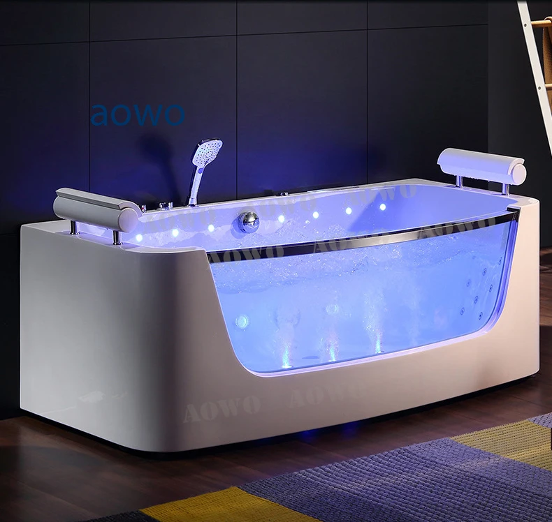 

Bath Tub Hot Jacuzzis With Waterfall Air Bubble Bath 2 Person Spa Bathtubs Spa Light Decoration In Skirt Same To Kohlerss