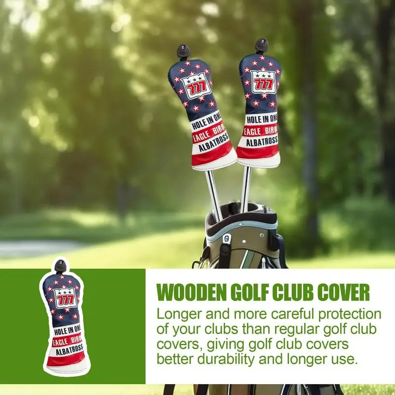 Golf Fairway Hout Head Covers Waterdichte Golf Head Covers Voor 1/3/5/Ut Lichtgewicht En Duurzame Head Covers Golf Accessoires Voor