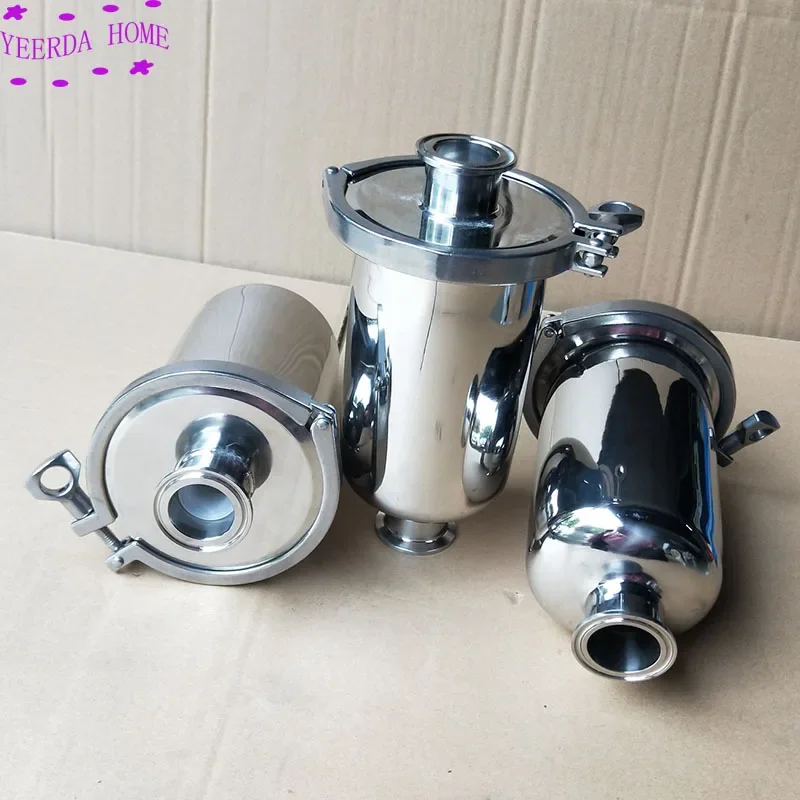 جهاز تنفس معقم SS304 مرشح الأنابيب الصحية الطويق OD 50.5 مللي متر فلتر الهواء ثلاثي المشبك مصفاة PPT عنصر مرشح 5 "/10"